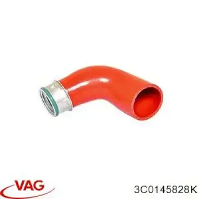 3C0145828K VAG Патрубок повітряний, вихід з турбіни (наддув)