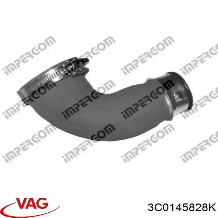 Купити 3C0145828K VAG Патрубок повітряний, вихід з турбіни (наддув)