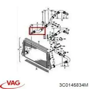 Купити 3C0145834M VAG Шланг/патрубок интеркуллера