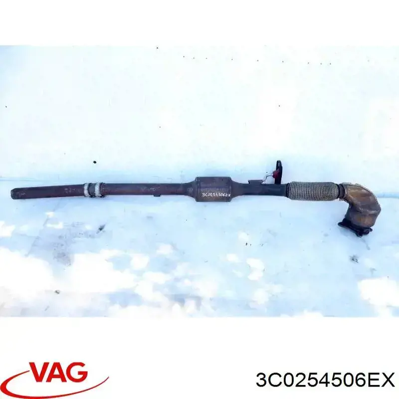 Купити 3C0254506EX VAG Труба приймальна (штани) глушника, передня