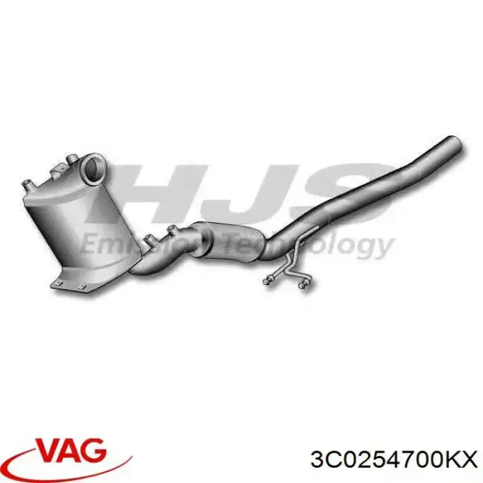 Купити 3C0254700KX VAG Перетворювач відпрацьованих газів