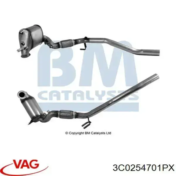 Купити 3C0254701PX VAG Перетворювач відпрацьованих газів