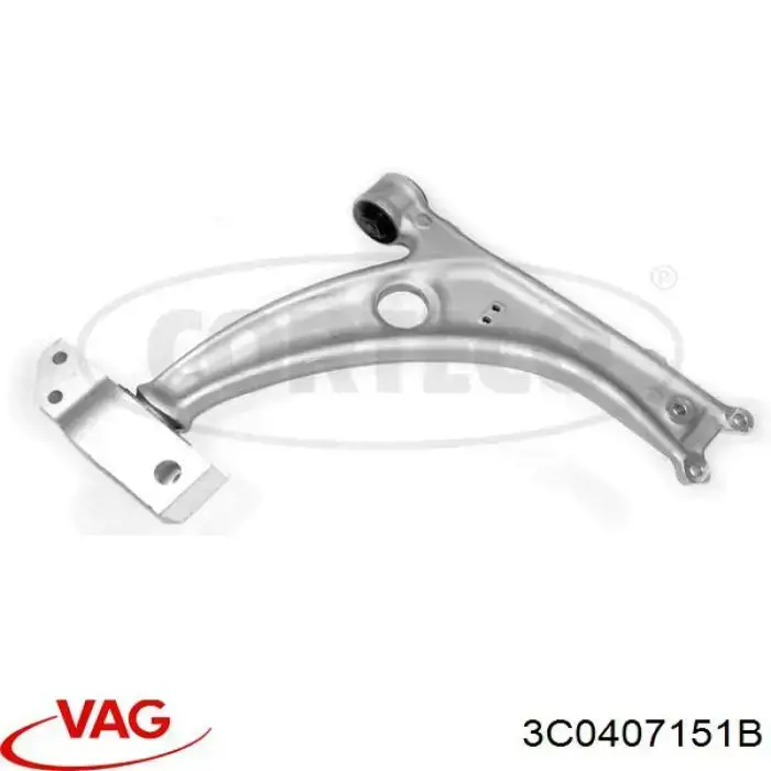 Купити 3C0407151B VAG Важіль передньої підвіски нижній, лівий/правий