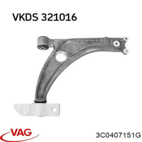 Важіль передньої підвіски нижній, лівий/правий VAG 3C0407151G