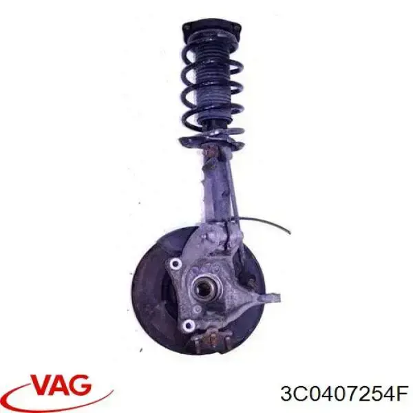 Цапфа - поворотний кулак передній, правий VAG 3C0407254F ціна, від 25.34 USD