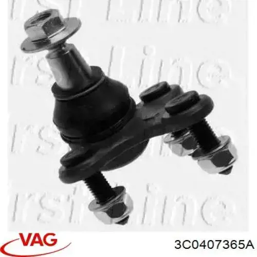 Купити 3C0407365A VAG Кульова опора, нижня, ліва