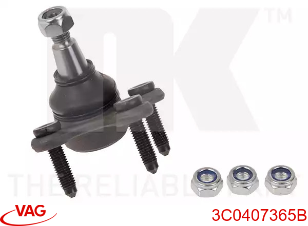 кульова опора, нижня, ліва VOBJ5011 Кульова опора, нижня, ліва MOOG VOBJ5011
