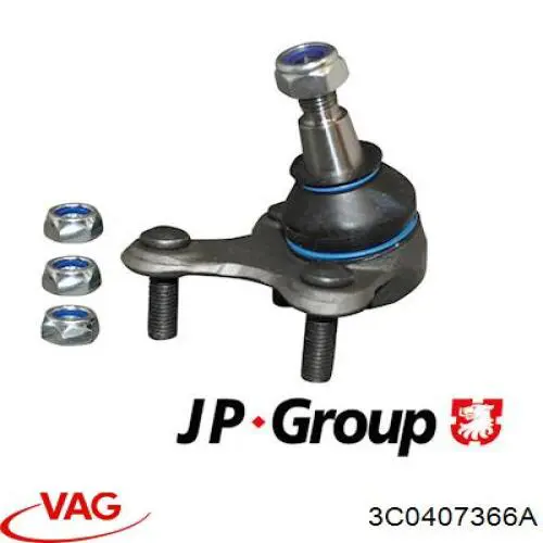 3C0407366A VAG Кульова опора, нижня, права