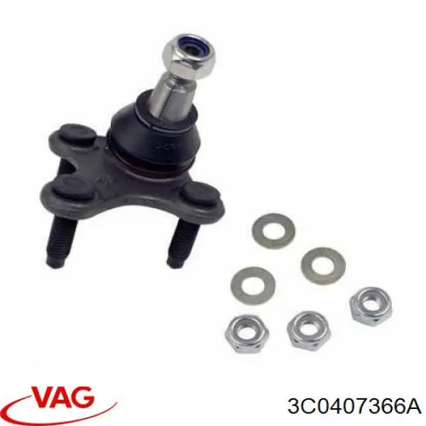 Купити 3C0407366A VAG Кульова опора, нижня, права