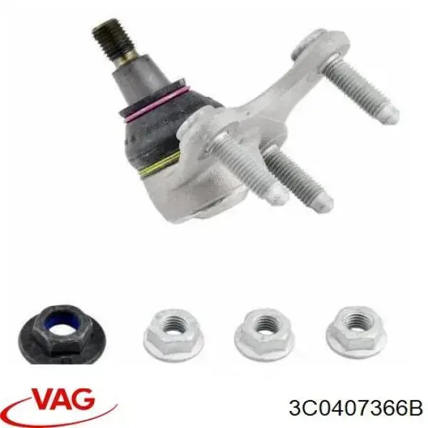 3C0407366B VAG Кульова опора, нижня, права