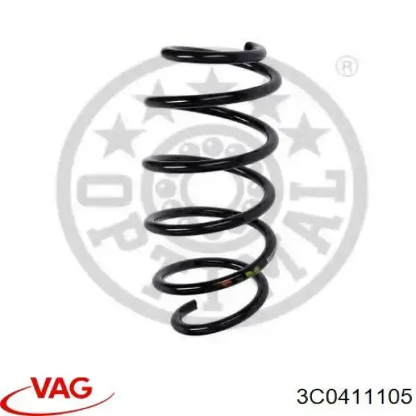Пружина передня VAG 3C0411105 ціна, від 28.23 USD