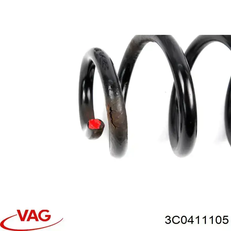 Пружина передня 3C0411105 VAG