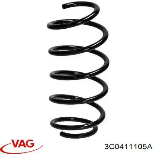 Пружина передня 3C0411105A VAG