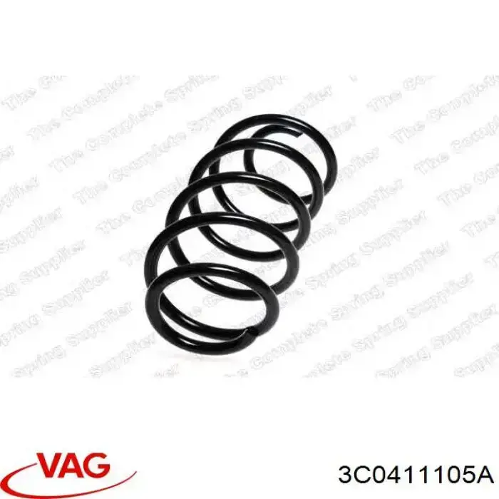 3C0411105A VAG Пружина амортизатора передняя
