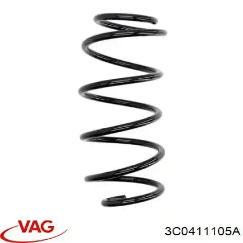 Пружина передня VAG 3C0411105A ціна, від 27.22 USD