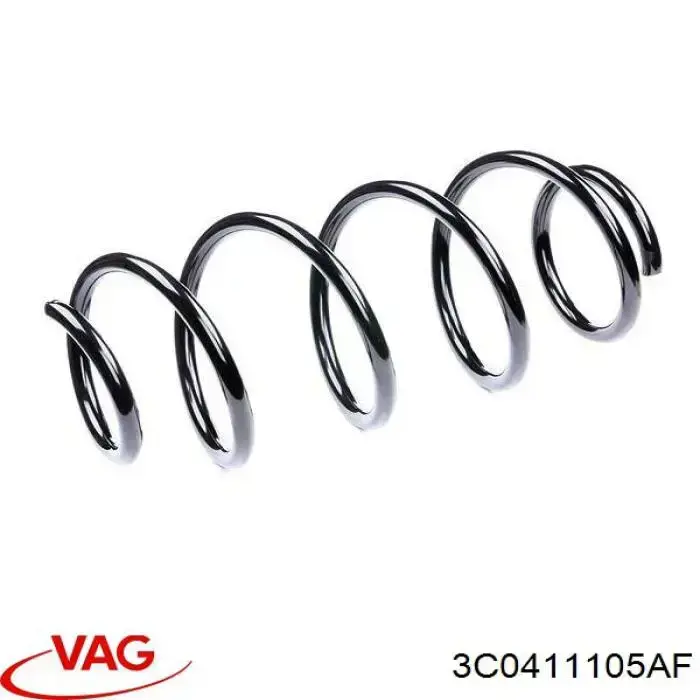 Пружина передня VAG 3C0411105AF ціна, від 180.37 USD