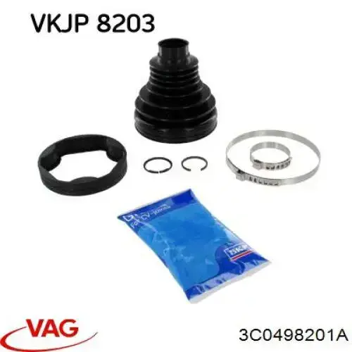 Пильник ШРУСа внутрішній 3C0498201A VAG