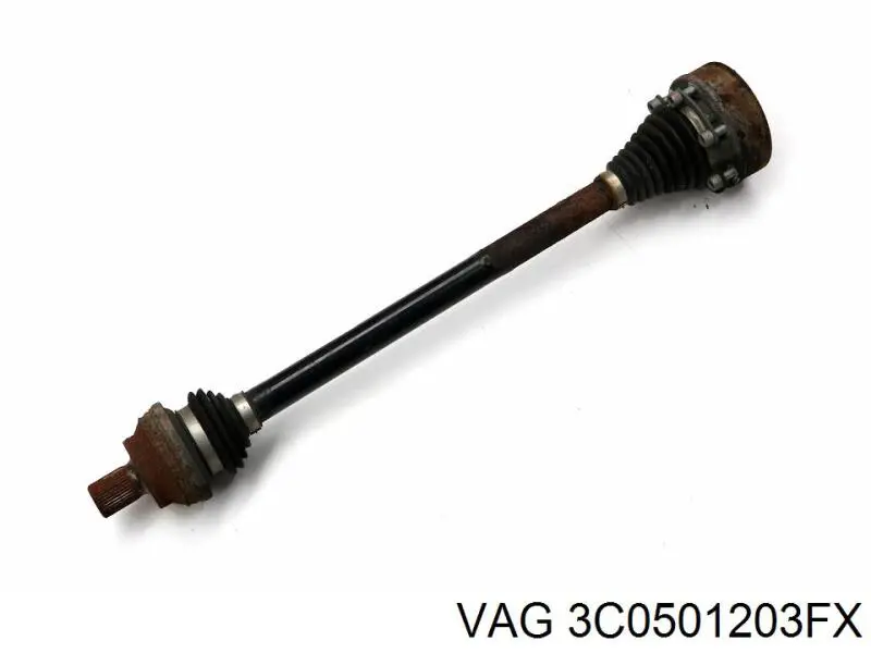 Піввісь задня, ліва VAG 3C0501203FX ціна, від 44.49 USD
