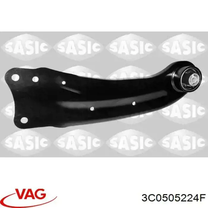 Купити 3C0505224F VAG Важіль/тяга задньої підвіски подовжній нижній, правий
