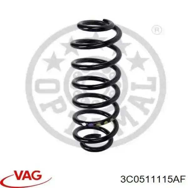Пружина задня VAG 3C0511115AF ціна, від 23.30 USD