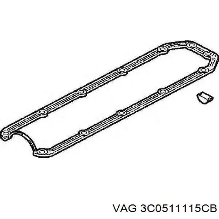 3C0511115CB VAG Пружина підвіски задня
