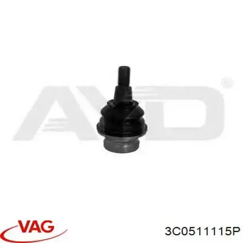 3C0511115P VAG Пружина підвіски задня