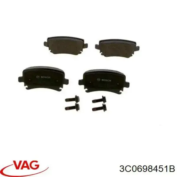 Задні гальмівні колодки VAG 3C0698451B ціна, від 23.49 USD