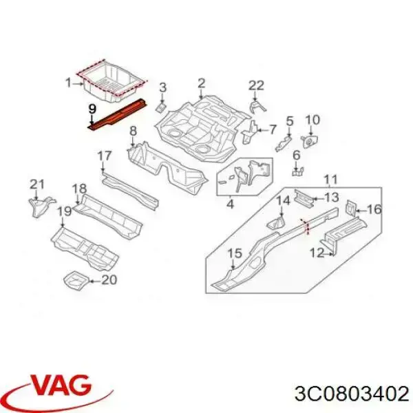 Купити 3C0803402 VAG 