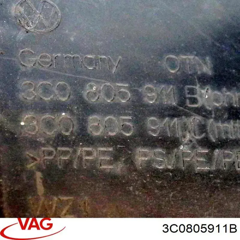 Купити 3C0805911B VAG Підкрилок переднього крила, лівий передній