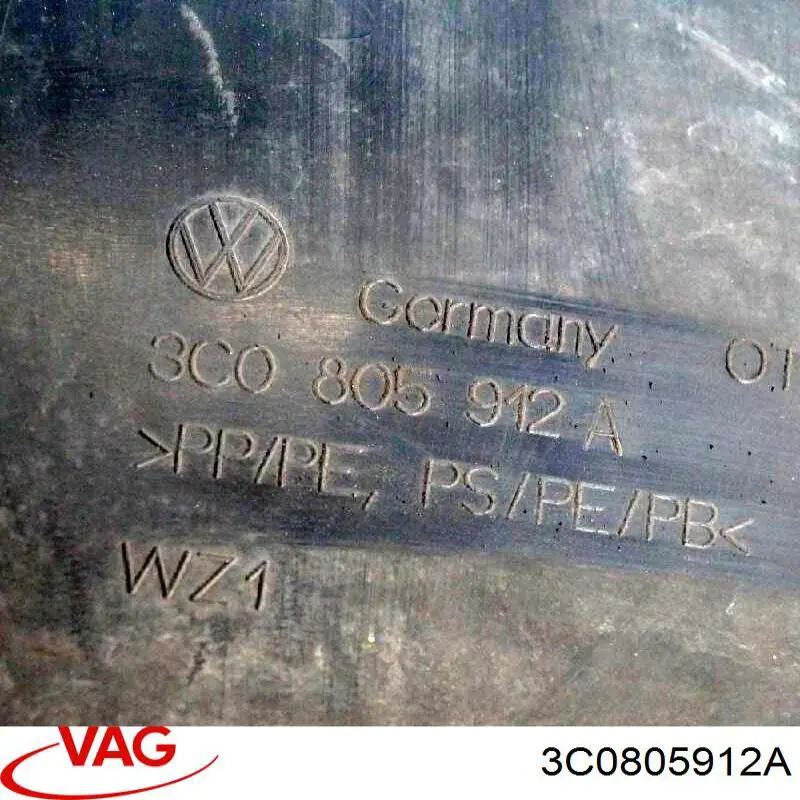 3C0805912A VAG Підкрилок переднього крила, правий передній