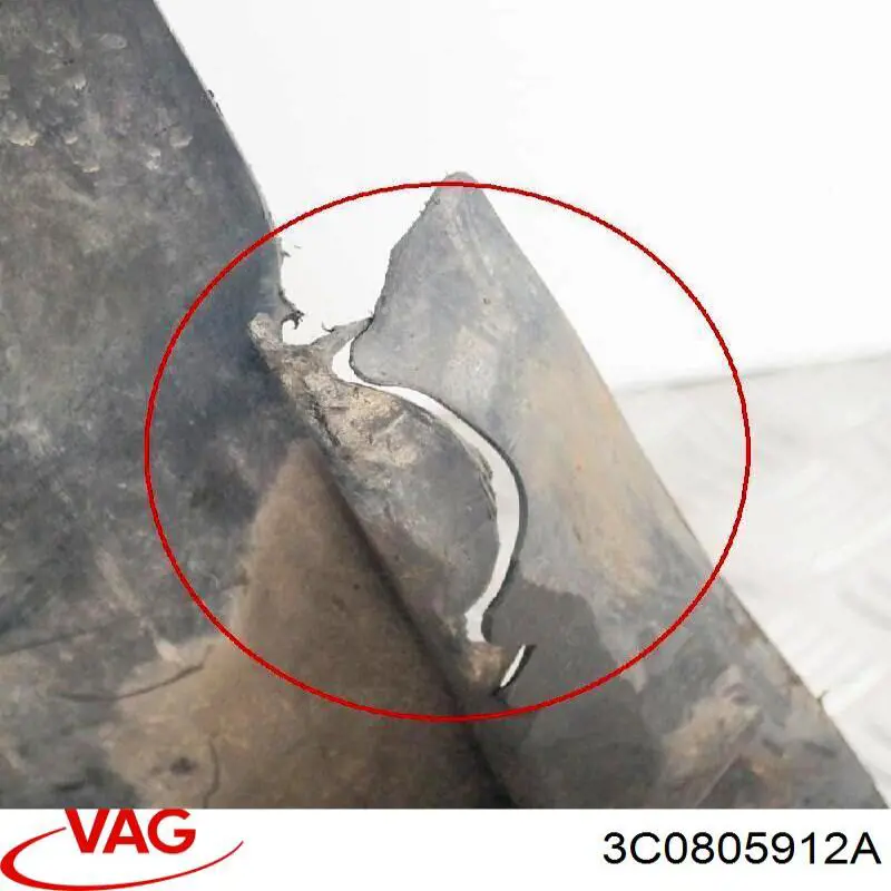 Підкрилок переднього крила, правий передній VAG 3C0805912A ціна, від 10.31 USD