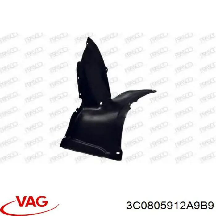 Купити 3C0805912A9B9 VAG Підкрилок переднього крила, правий передній