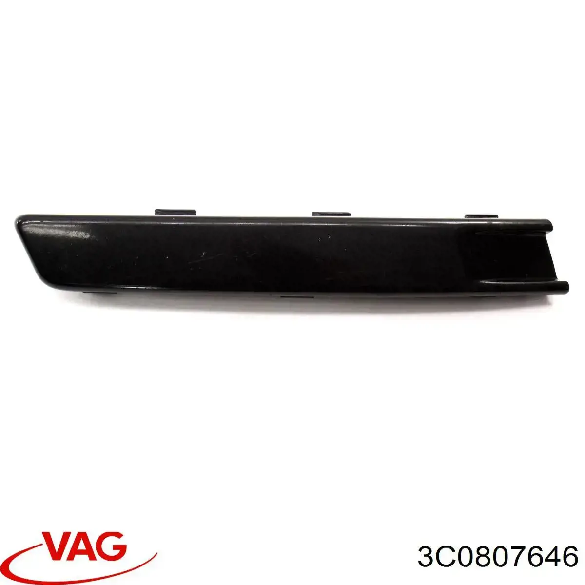 Купити 3C0807646 VAG Молдинг переднього бампера, правий