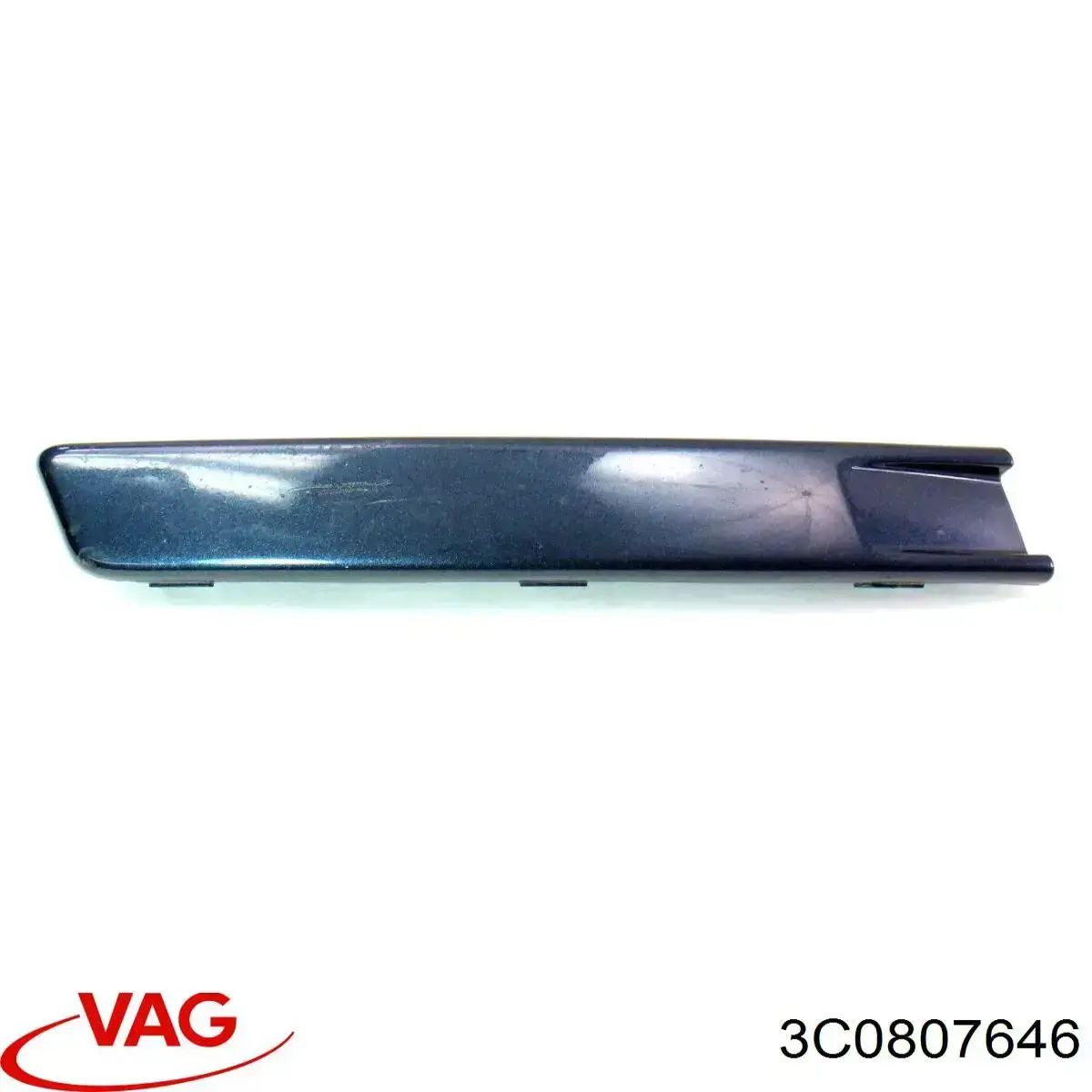 Молдинг переднього бампера, правий 3C0807646 VAG