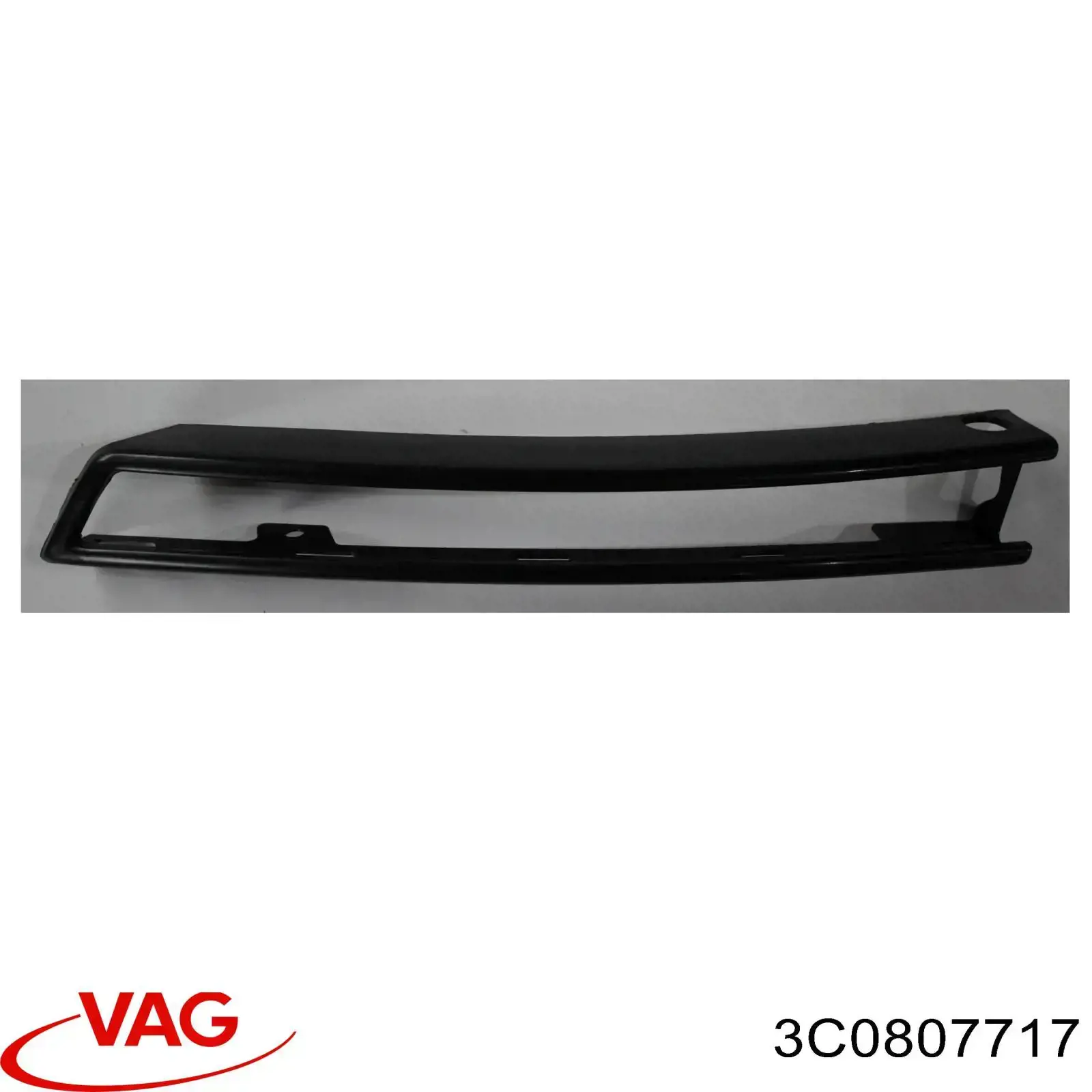 Молдинг переднього бампера, лівий VAG 3C0807717