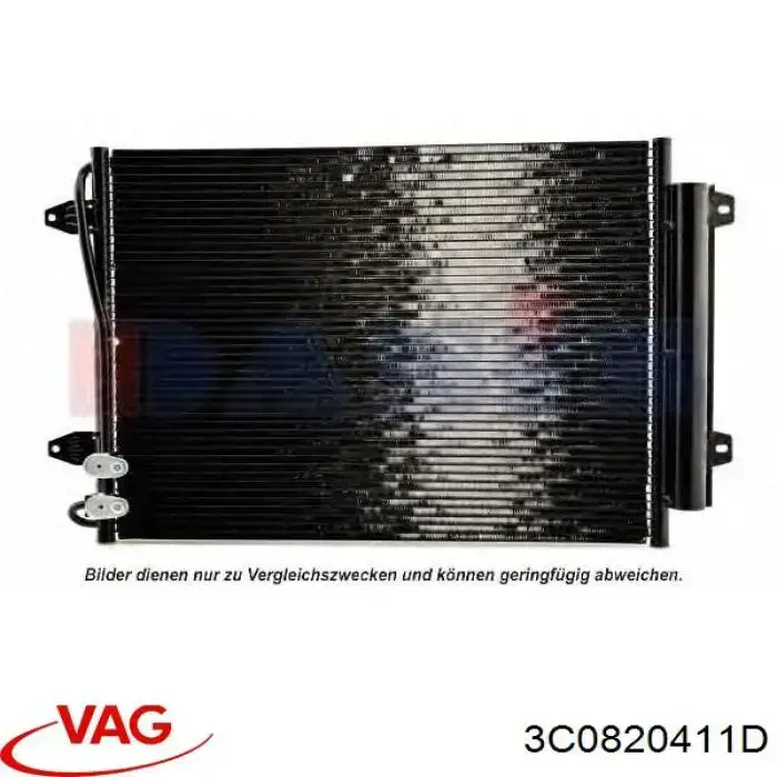 Купити 3C0820411D VAG Радіатор системи охолодження кондиціонера