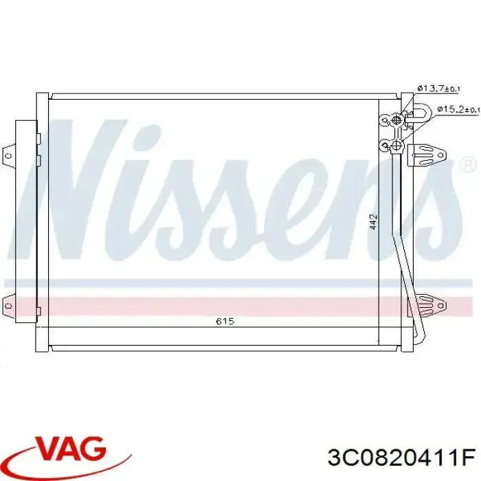 Конденсатор кондиціонера Mahle Original AC734000S ціна, від 89.18 USD