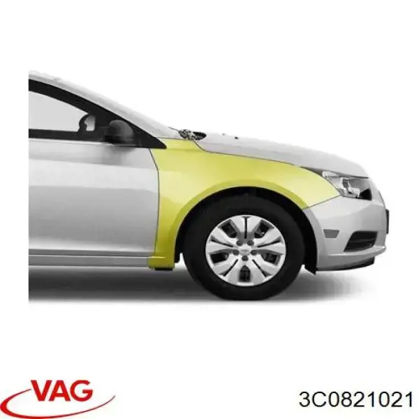 Ліве переднє крило VAG 3C0821021 ціна, від 45.28 USD