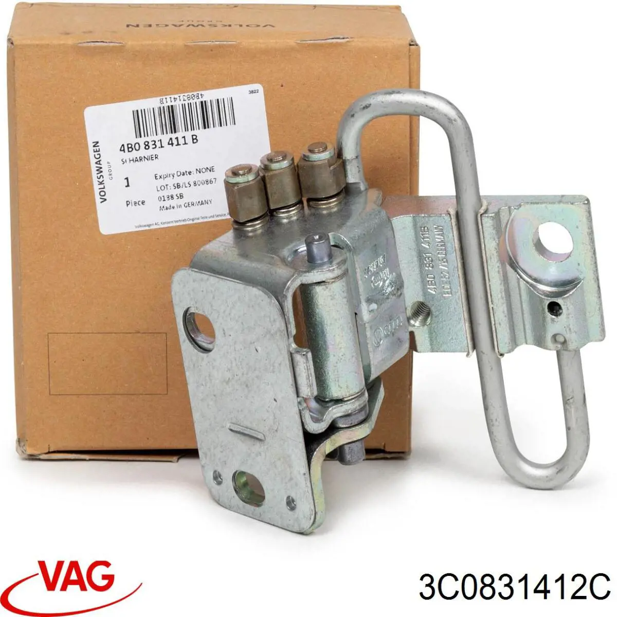 Петля передніх дверей права VAG 3C0831412 ціна, від 12.58 USD