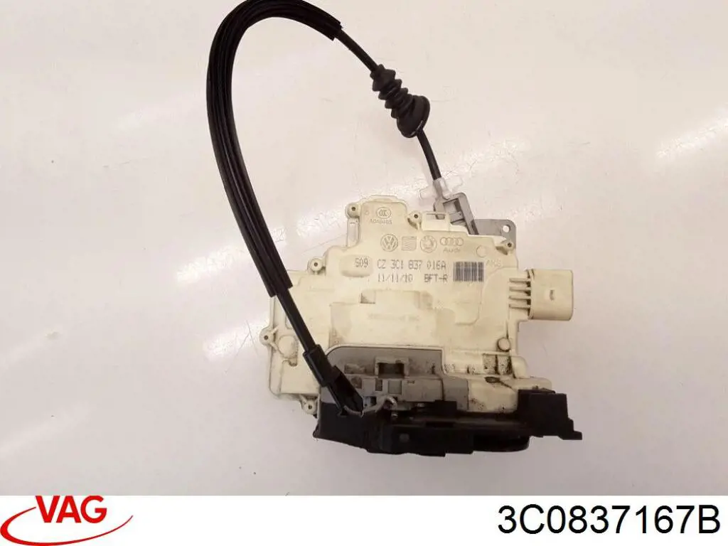 Личинка замка дверей передньої, лівою 3C0837167B VAG
