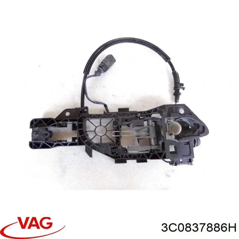Тримач зовнішньої ручки дверей, передньої правої VAG 3C0837886F ціна, від 19.40 USD