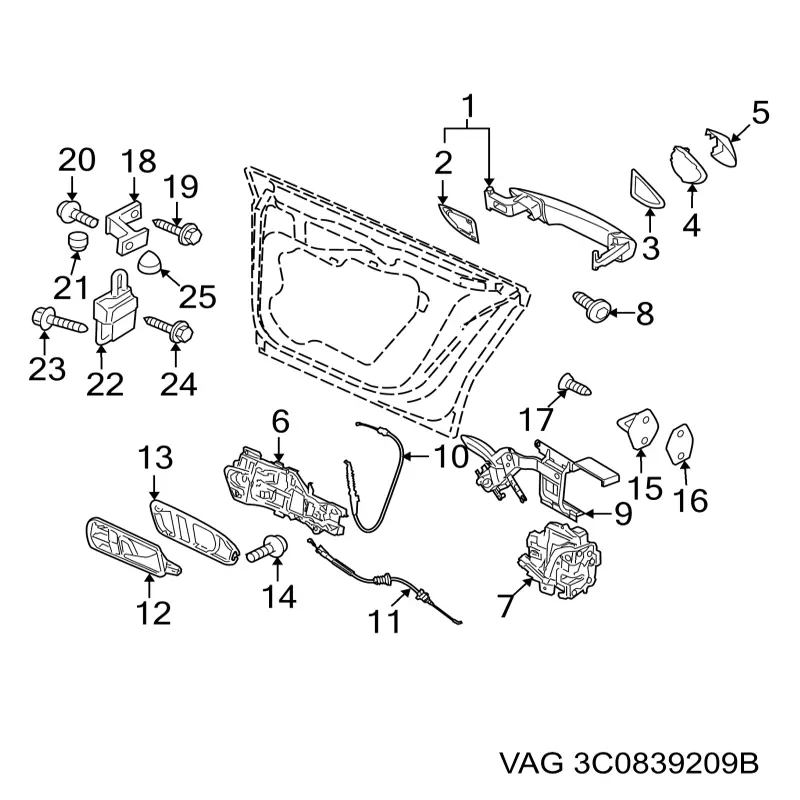 Купити 3C0839209B VAG 