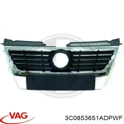 Купити 3C0853651ADPWF VAG Захисна решітка радіатора