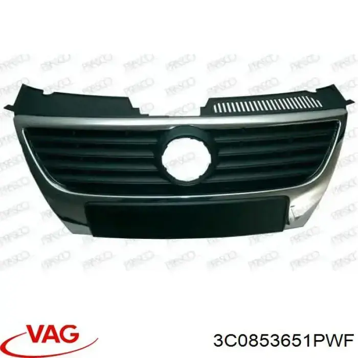 3C0853651PWF VAG Решітка радіатора