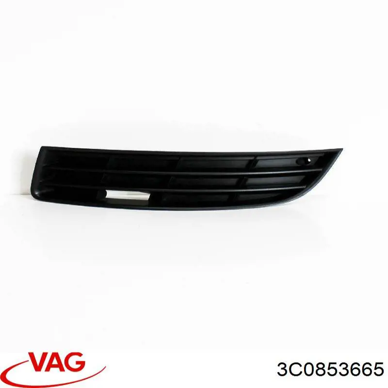 Решітка переднього бампера, ліва VAG 3C0853665 ціна, від 6.33 USD