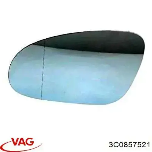 3C0857521 VAG дзеркальний елемент дзеркала заднього виду, лівого