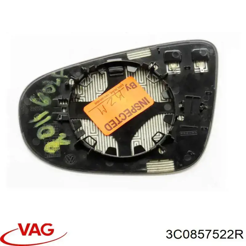 Купити 3C0857522R VAG Скло дзеркала заднього виду, правого