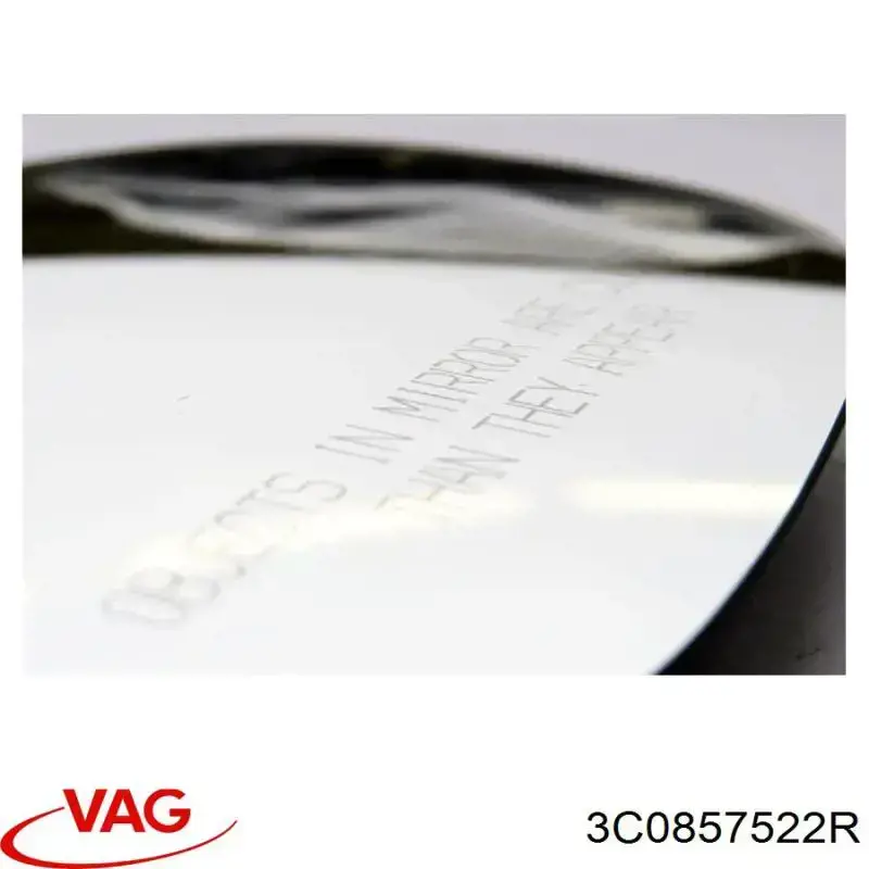 Купити 3C0857522A VAG Скло дзеркала заднього виду, правого