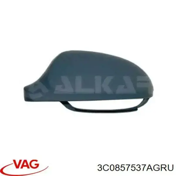 Купити 3C0857537AGRU VAG Накладка/кришка дзеркала заднього виду, ліва