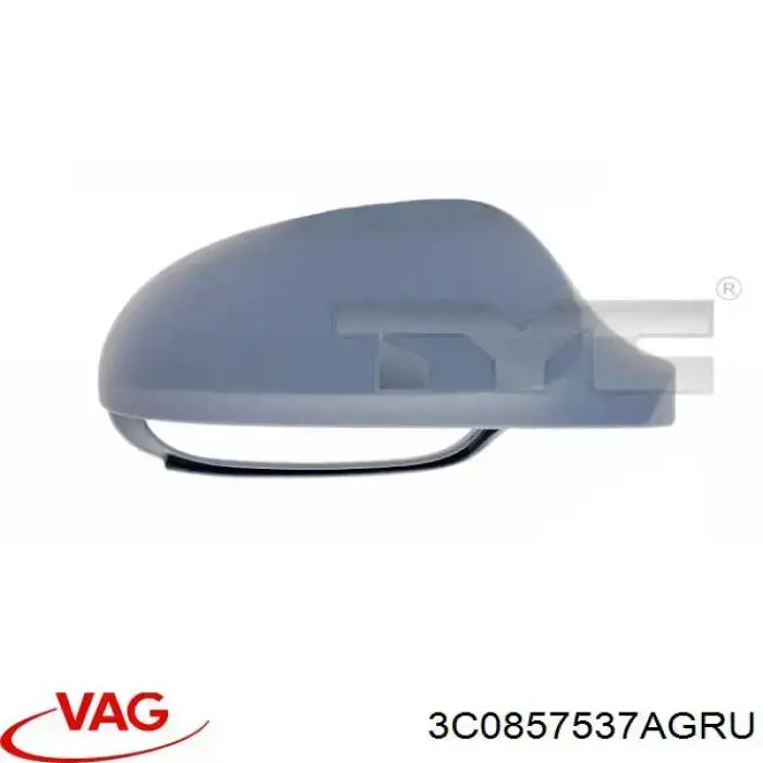Накладка дзеркала заднього виду, ліва 3C0857537AGRU VAG
